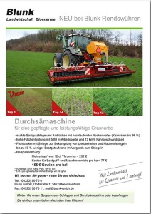 Blunk Vredo Grünlandschlitze Flyer -titel