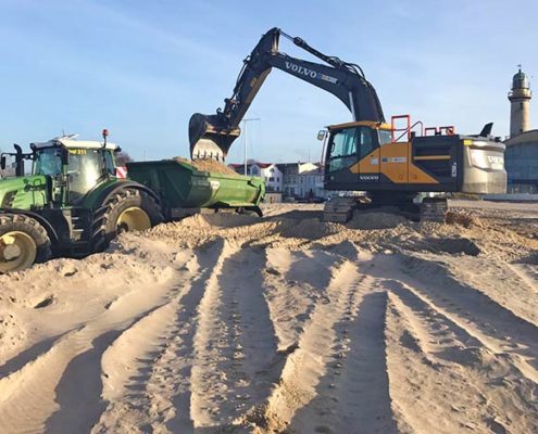 Blunk Sand fahren Warnemünde