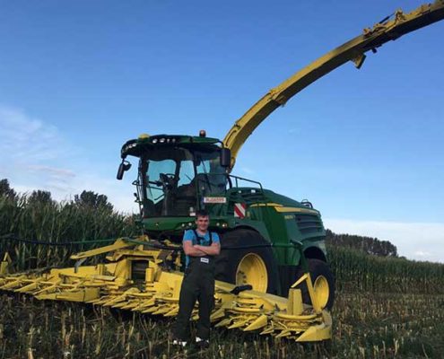 Maisernte mit Blunks neuem John Deere 8800