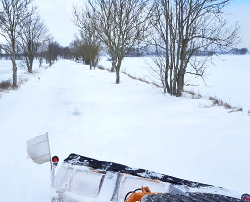2018 Blunk beim Winterdienst auf Rügen