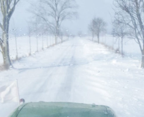 2018 Blunk beim Winterdienst auf Rügen