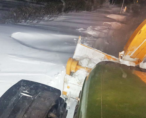 2018 Blunk beim Winterdienst auf Rügen
