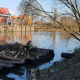 Blunk Umwelt-Team pflegt Uferböschung im Hafen