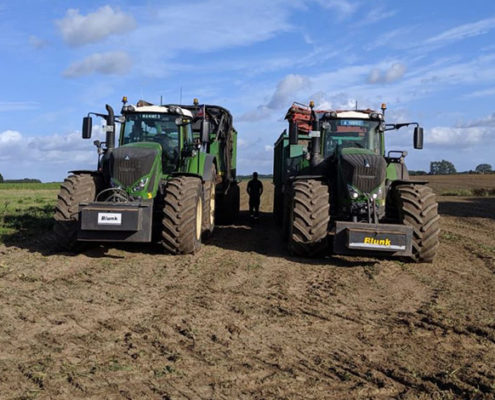 Team Blunk Lalendorf bei der Rübenernte 2019 in Mecklenburg-Vorpommern