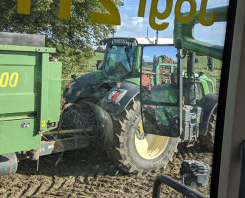 Team Blunk Lalendorf bei der Rübenernte 2019 in Mecklenburg-Vorpommern