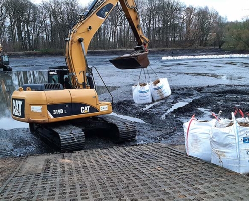 Blunk: Entschlammung Regenrückhaltebecken _ 1