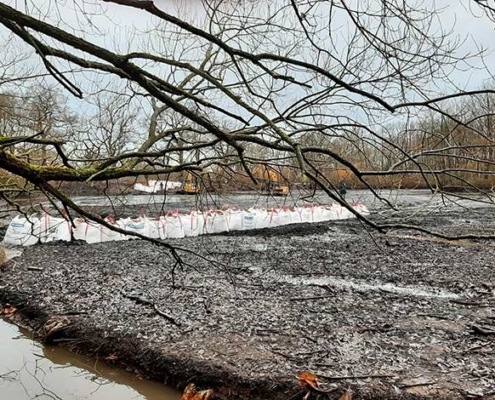 Blunk: Entschlammung Regenrückhaltebecken _ 2