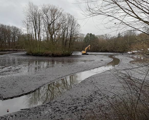 Blunk: Entschlammung Regenrückhaltebecken _ 3