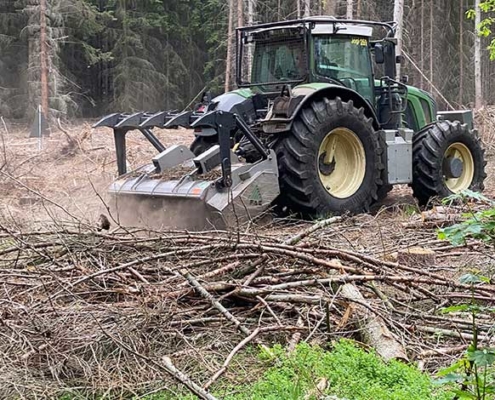 Blunk mulcht Forst gegen den Borkenkäfer 10