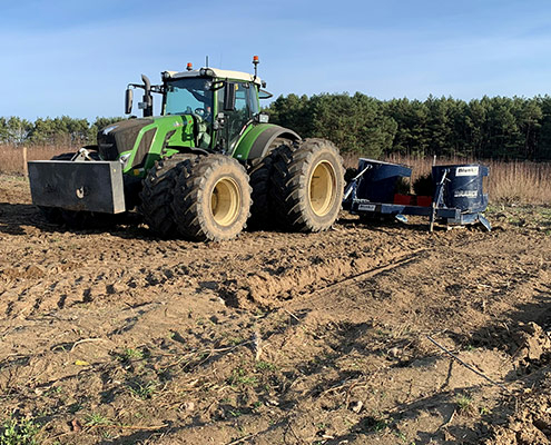 Aufforstung Beeskow: Ersteinsatz der neuen Forst-Pflanzmaschine 15