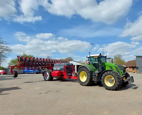 Horsch Flüssigdünger Einzelkorn Sämaschine bei Blunk im Einsatz 10