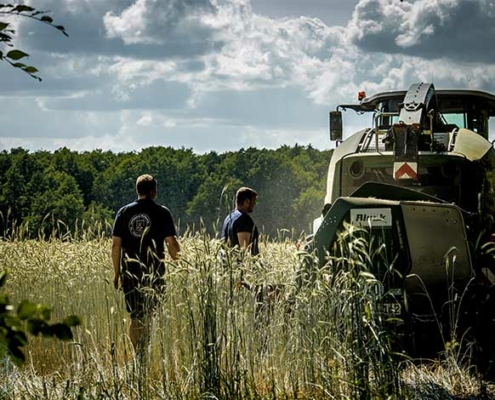 Blunk-Team bei GPS-Ernte in Schleswig-Holstein - Foto Sophie Stoltenberg - 6814