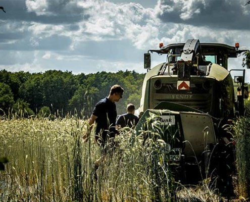 Blunk-Team bei GPS-Ernte in Schleswig-Holstein - Foto Sophie Stoltenberg - 6818