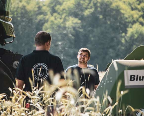 Blunk-Team bei GPS-Ernte in Schleswig-Holstein - Foto Sophie Stoltenberg - 6833