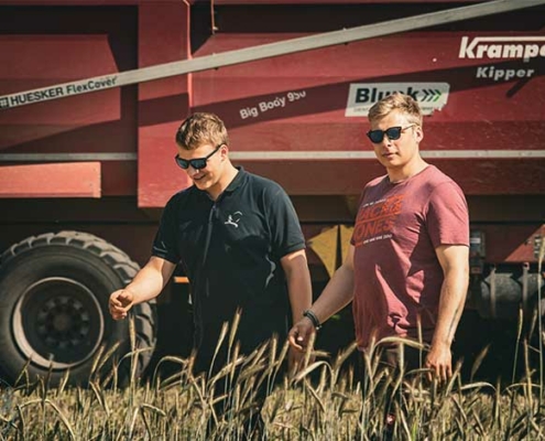 Blunk-Team bei GPS-Ernte in Schleswig-Holstein - Foto Sophie Stoltenberg - 7078