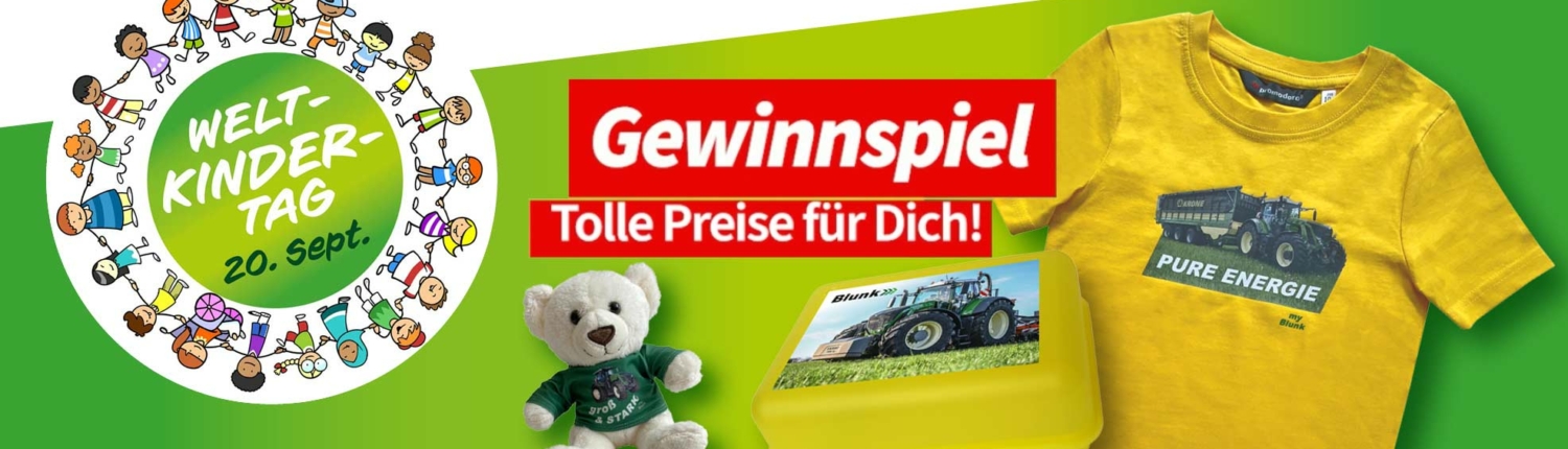 Einladung zum Mitmachen: Gewinnspiel von Blunk zum Weltkindertag vom 20.-24. September 2023