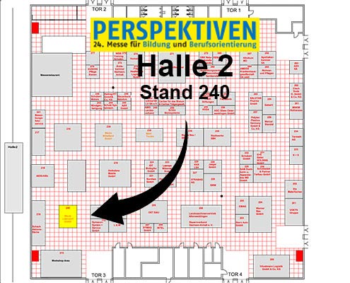 Blunk in Halle 2 auf der Berufsmesse PERSPEKTIVEN 2024 in Magdeburg