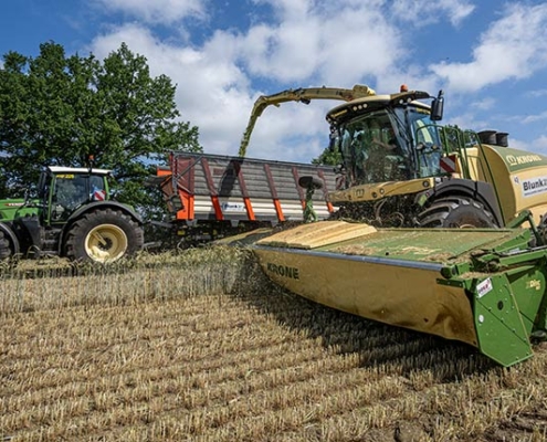 Blunk testet Feldhäcksler mit neuem Krone Schneidwerk XDisc 710 - Foto 3453 Tako Bannas