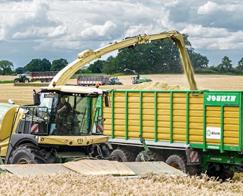Blunk testet Feldhäcksler mit neuem Krone Schneidwerk XDisc 710 - Foto 0071 Tobias Beck