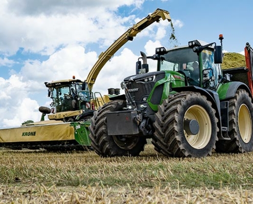 Blunk testet Feldhäcksler mit neuem Krone Schneidwerk XDisc 710 - Foto 06 Tobias Beck