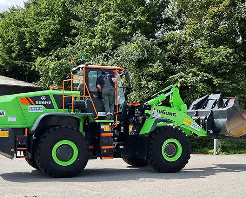 Bei Dienstleister Blunk im Test-Einsatz: eRadlader von Liugong Modell 856HE -Foto 04
