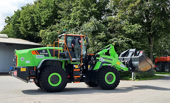 Bei Dienstleister Blunk im Test-Einsatz: eRadlader von Liugong Modell 856HE -Foto 04
