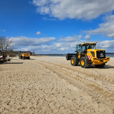 Küstenschutz mit Dienstleister Blunk-Strandreinigung Seegras-Umschlag Verwertung - 07