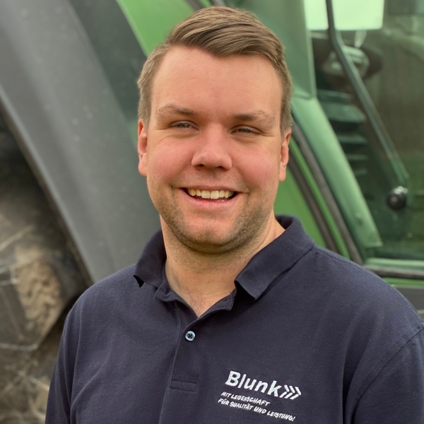 Blunk-Fachberater Jannik Müller am Standort Rastede